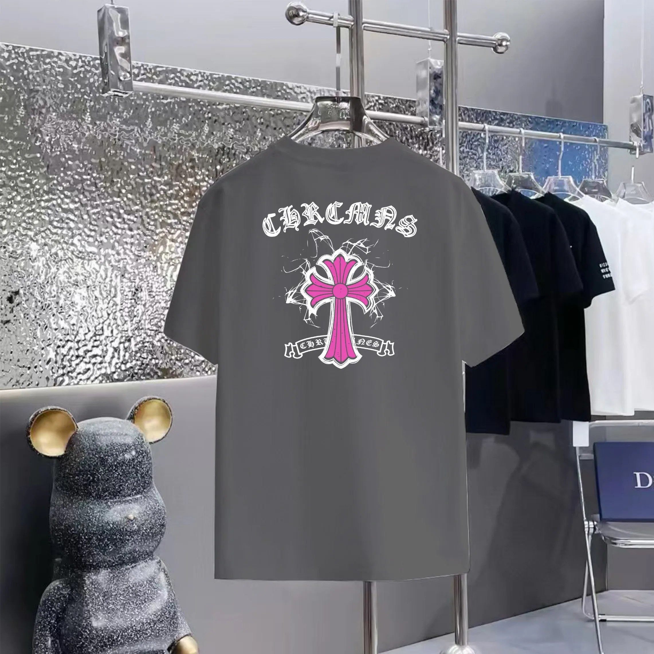 80 Chrome Hearts T 1:1 1×1 Same Style logo OS ：Black，White， ，Red， Gray Size：XS-L